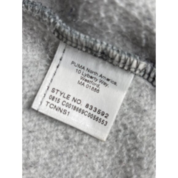 Puma Men's Warm-Cell Gray Full-Zip Fleece Warm-Up Jacket Size L - Picture 5 of 8